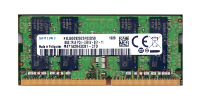 Оперативная память для ноутбука Samsung DDR4 16GB 2666MHz SO-DIMM 2Rx8 PC4-2666V (M471A2K43CB1-CTD)
