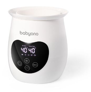 Підігрівач BABYONO 968/01 Honey, стерилізатор пляшечок з дисплеєм, функцією стерилізації та розморожування. білий