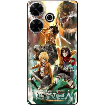 Чохол силіконовий бампер Candy для Tecno Pova 6 Neo з малюнком Атака на Титанів Attack on Titan