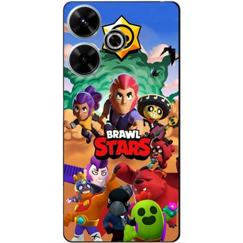 Силіконовий бампер чохол Candy для ZTE Nubia V60 із малюнком Brawl Stars Бравл Старс Силова Ліга Нокаут Леон Ворон