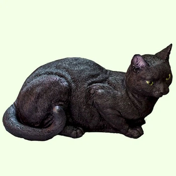 Копилка фигурка для денег Кошка черная