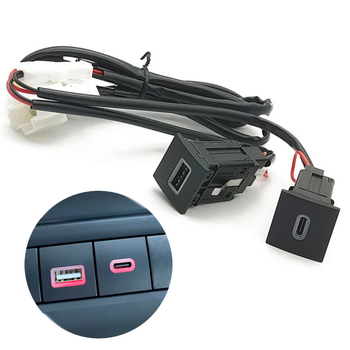 Зарядний пристрій BauTech автомобільний USB PD Quick Charge QC3.0 для VW Чорний (1014-683-00)