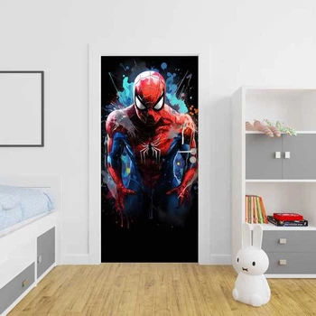 Самоклеящаяся виниловая наклейка на дверь Decor-oboi Spiderman 80*200 см