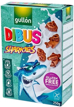Печиво Gullon Sin Gluten Dibus Sharkies Без глютену 250 г (8410376044959)