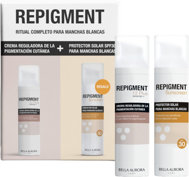 Zestaw Bella Aurora Repigment 12 Plus Krem przeciw plamom pigmentowym 75 ml + Krem przeciwsłoneczny SPF30 75 ml (8413400018117)