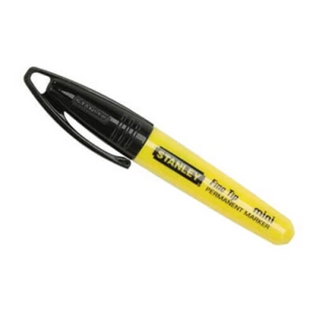 Маркер Stanley Permanent, 90мм, black, с заостренным наконечником (1-47-324)