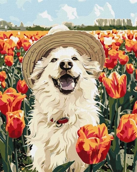 Картина по номерам Идейка Счастливый лабрадор ©art_selena_ua, 40 х 50 см (KHO6623) (Без коробки)