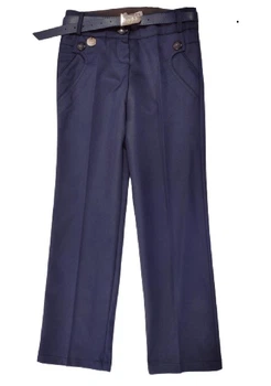 Брюки школьные для девочки SUZIE БРИДЖИТ мемори cotton 128 см синий