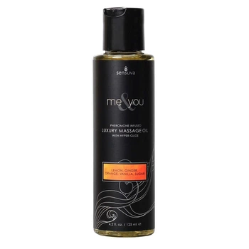 Масажне масло з феромонами Sensuva Me&You Lemon