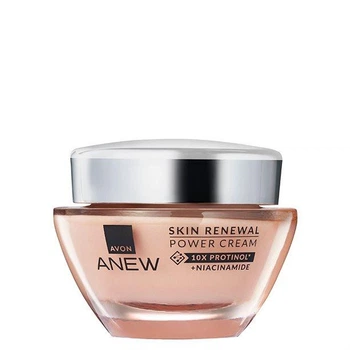 Оновлюючий крем для обличчя та шиї Енергія протинолу Avon Anew Skin Renewal Power Cream 10х Protinol + Niacinamide 50 мл