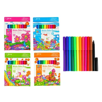 Набор фломастеров Water Color Pens, 12 цветов YaLong C62038