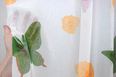 Тюль VR-Textil 1207т батист Метелики Різнобарвний 250х270 см (42-0279)