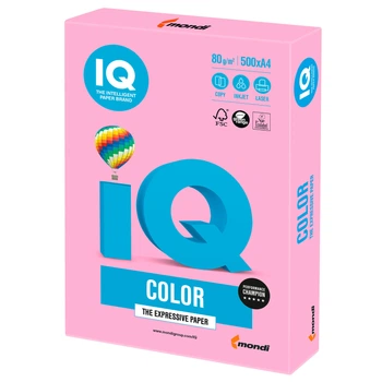 Папір Mondi IQ Color А4 80 г/м2 NEOPI неон рожевий 500 аркушів