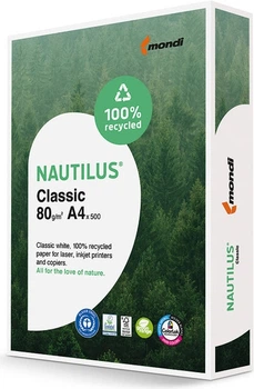 Бумага офисная Nautilus Classic А4 80 г/м2 500 л (NC А4/80)