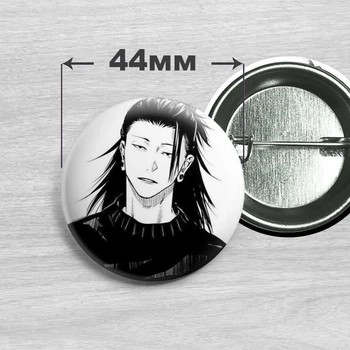 Значок Сугуру Гето из аниме Магическая битва / Jujutsu Kaisen 44мм №9