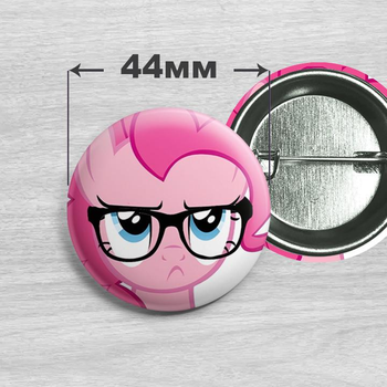 Значок Пінкі Пай з мультсеріалу My Little Pony 44мм №43