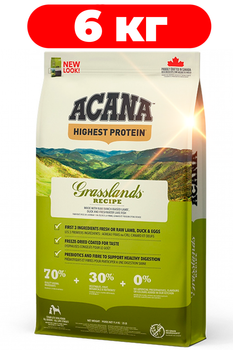 Сухой корм для собак всех пород и возрастов Acana Regionals Grasslands 6 кг