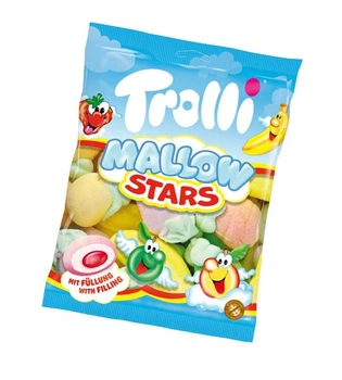 Маршмеллоу Trolli Mallow Stars з фруктовою начинкою 150 г