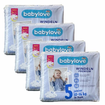 Подгузники Babylove Premium 5 Junior (10-16 кг) 144 шт