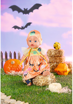 Набір одягу для ляльок Baby Annabell Halloweenowa Сукня у формі гарбуза 43 см (4001167834275)