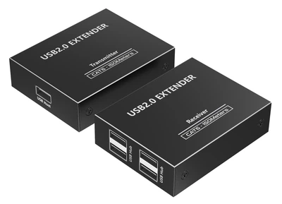 Удлинитель USB 2.0 по витой паре до 150 метров Lenkeng LKV100USB