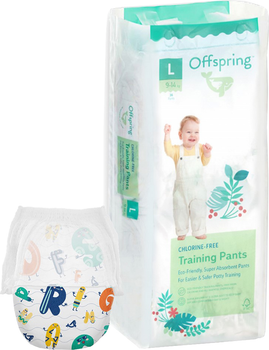 Підгузки-трусики Offspring ABC Dance розмір L 9-14 кг 36 шт (9355465008612)
