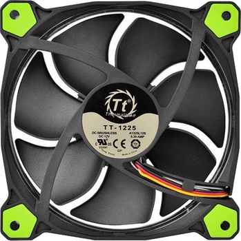 Zestaw wentylatorów Thermaltake Riing 12 LED Green 3-Fan Pack Zielony (4717964407542)