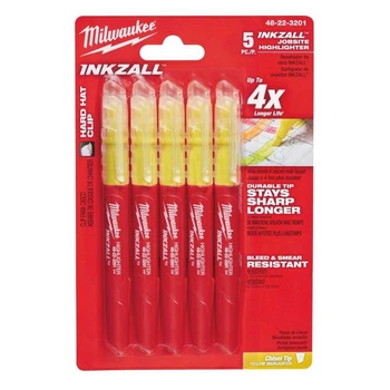 Набор текстовых маркеров Milwaukee Inkzall 5 шт (48223201)