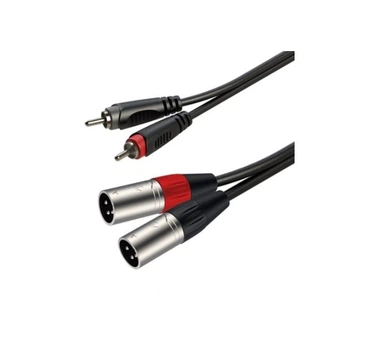 Готовий аудіо кабель 2xRCA - 2xXLR Male Roxtone SAC-C190-L2 2м