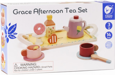 Чайний сервіз Classic World Wooden Tea Grace with Tray (6927049055775)