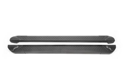 Бокові пороги Allmond Black (2 шт., Алюміній) для Skoda Yeti 2010-2024 рр