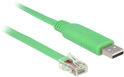 Кабель DeLOCK USB 2.0 Type-A to RJ-45 1.8 м Green (4043619629602)