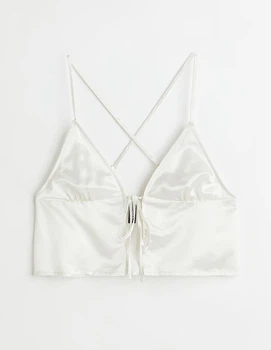 Топ H&M Ж1108683 (10671395) колір білий (Ж1108683 - 177858)