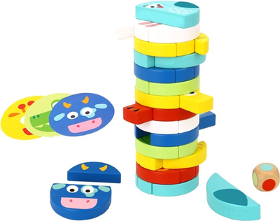 Gra planszowa Tooky Toy Jenga Zwierzęta (6972633371656)