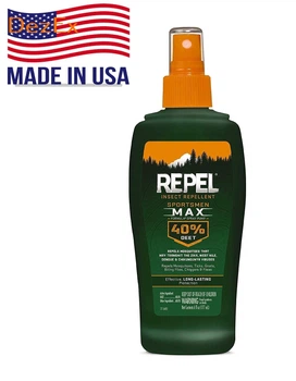 Спрей від комарів Repel Sportsmen Max Formula 40% Deet 177 мл. USA