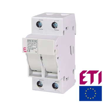 Тримач запобіжника ETI EFH 10 2P 25A 1000V DC для PV (роз'єднувач)