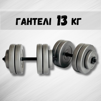 Гантели 2х13кг GREY