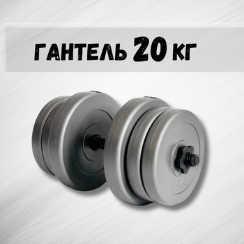 Гантель 20кг GREY