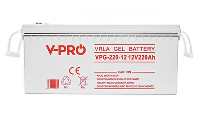 Акумуляторна батарея Volt Polska GEL VPRO SOLAR 220Ah (6AKUGEL220)