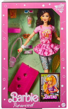 Lalka Barbie Mattel Rewind Wieczór filmowy z akcesoriami w stylu lat 80 29 cm (0194735097104)