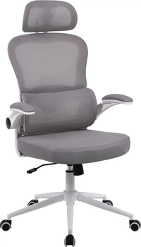 Офисное эргономичное кресло GT Racer B-5880 White/Gray