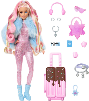 Lalka Barbie Mattel Travel Barbie Doll with Snow Fashion 29 cm (0194735154227)