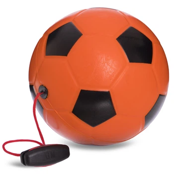 Мяч футбольный тренажер для отработки ударов SP-Sport 6884 размер 5 Orange-Black