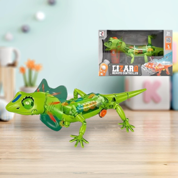 Робот Ящерица Rong Xian Yi Lizard Remote Controlled Green звуковые и световые эффекты на радиоуправлении