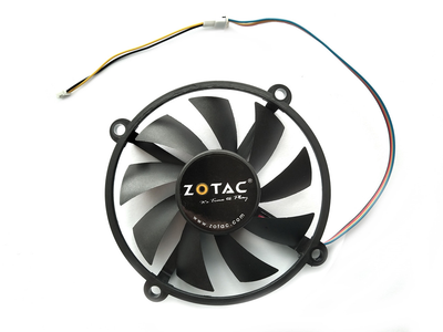 Вентилятор кулер для видеокарты Zotac 2-pin NF24076B1HK-R (R128015DM GA82B2H PLA08015D12HH) (№52.2)