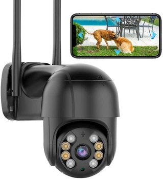 Уличная ip поворотная камера видеонаблюдения Wi-FI для дачи дома PTZ-А8
