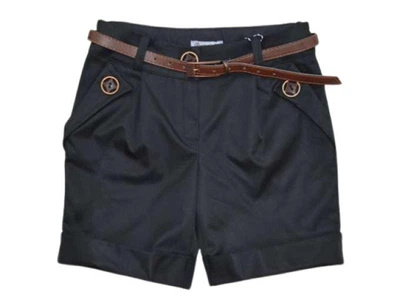 Шорты школьные для девочки SUZIE ДЖАНЕТ мемори cotton 140 см черный