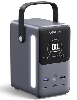 Зовнішній акумулятор UGREEN 300W 48,000mAh Portable Charger Power Bank 153Wh 5 Ports USB-С