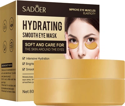 Гідрогелеві патчі під очі Sadoer Hydrating and Smooth Eye Mask зволоження та живлення 60 шт (6973098893806)