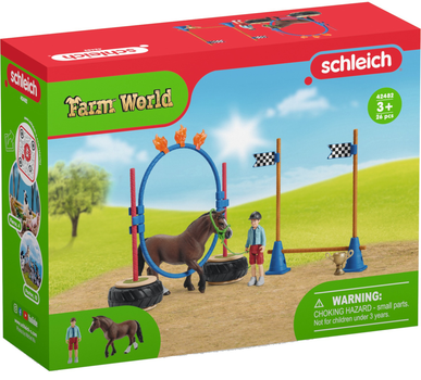 Zestaw do zabawy Schleich Farm World Wyścig zręcznościowy dla kucyków (4059433572963)